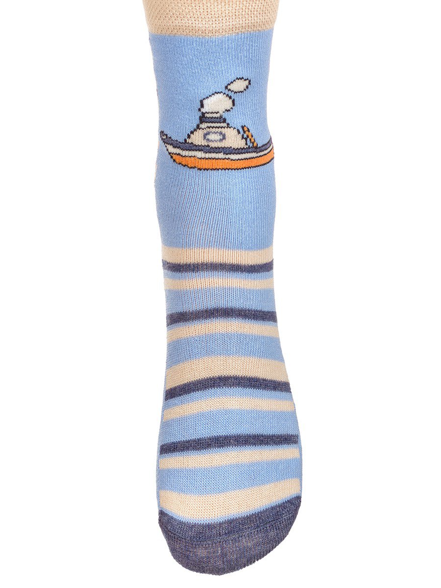 Носки для мальчика, цвет: голубой