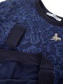 Блузка полуприлегающего силуэта, цвет: темно-синий