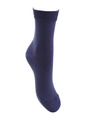 Носки для мальчика с двойным бортом, цвет: темно синий