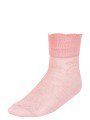 Носки для девочки с отложным бортиком, цвет: светло-розовый