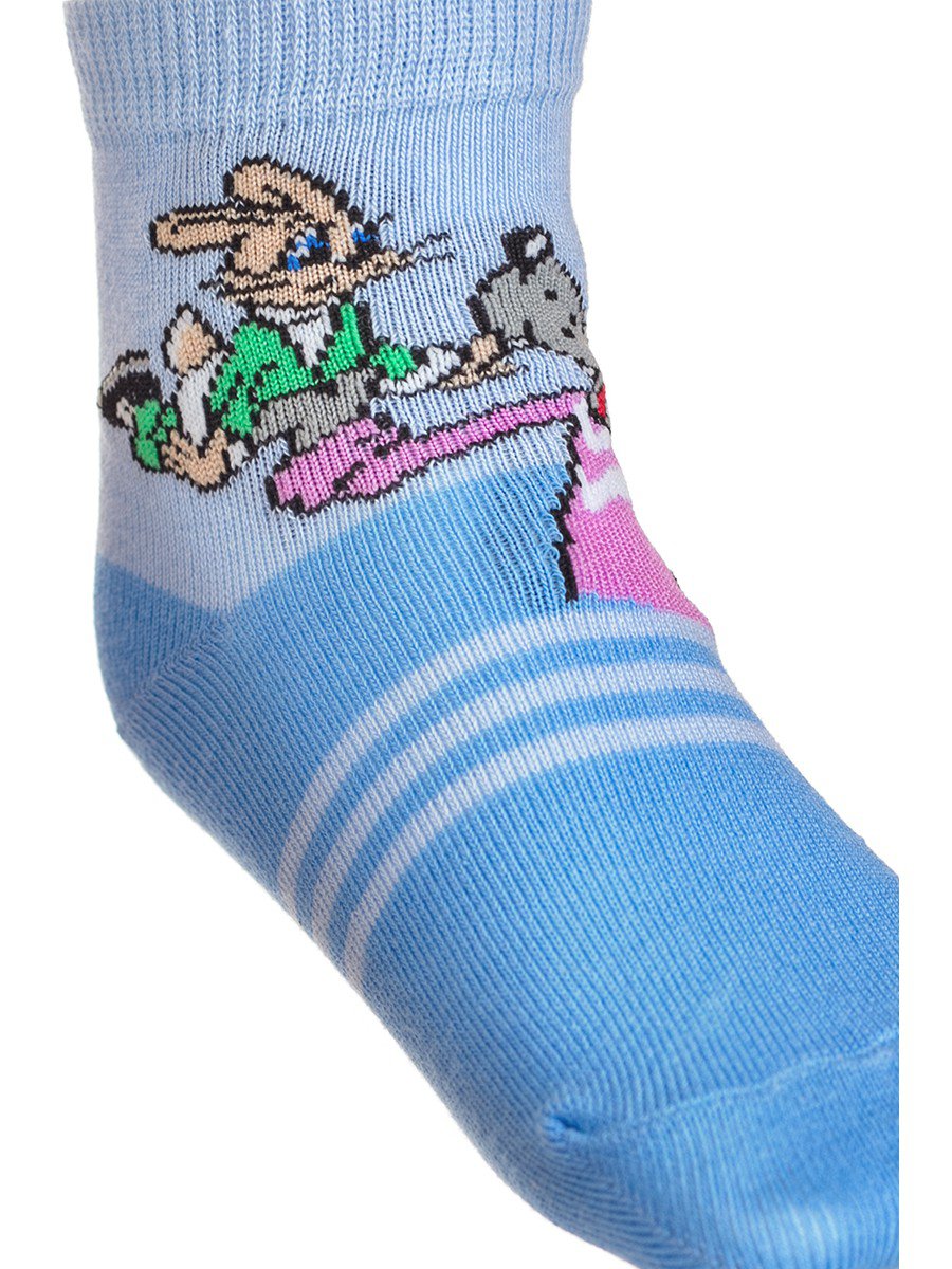 Детские носки из коллекции "Ну, погоди!", цвет: голубой