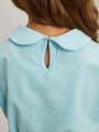 Блузка трикотажная, цвет: голубой