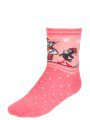 Зимние плюшевые носки с персонажами из мультфильма «Простоквашино», цвет: персиковый