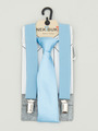 Набор подтяжки и галстук: длина галстука 26 см,подтяжки по спинке 45 см max, цвет: голубой