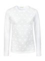 Блузка для девочки с термоаппликацией, цвет: белый