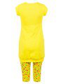 Комплект для девочки: туника и капри, цвет: желтый