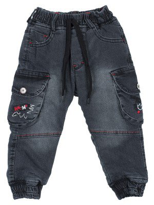 Брюки джинсовые на махровой подкладке для мальчика
