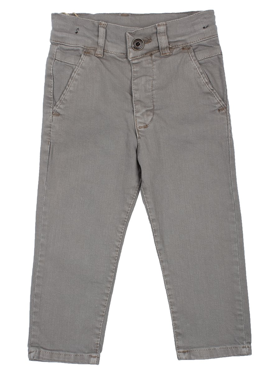 Брюки джинсовые для мальчика, цвет: серый