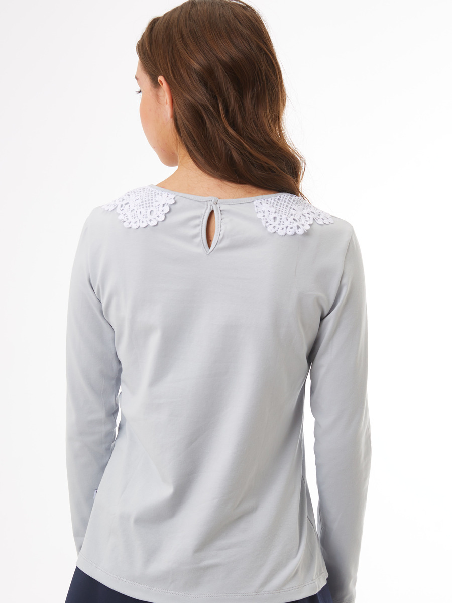 Блузка трикотажная, цвет: серый