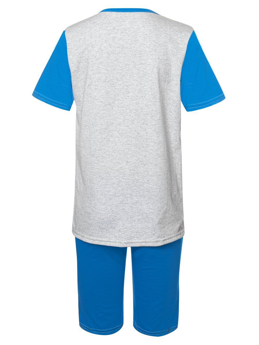 Комплект для мальчика: футболка и шорты, цвет: бирюзовый