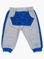 Комплект для мальчика: кофточка, толстовка и штанишки, цвет: синий