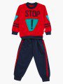 Комплект для мальчика: свитшот и штанишки, цвет: красный
