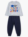 Комплект для мальчика: лонгслив, штанишки и жилет на синтепоне, цвет: бордовый