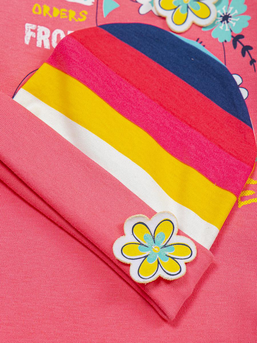 Комплект для девочки: боди, штанишки и шапочка, цвет: пыльно-розовый