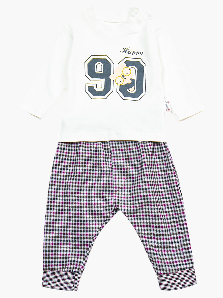 Комплект для мальчика: лонгслив, штанишки и болоньевый жилет на синтепоне, цвет: бордовый