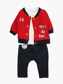 Комплект для мальчика: кофточка, штанишки и толстовка