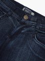 Брюки джинсовые для девочки, цвет: темно синий