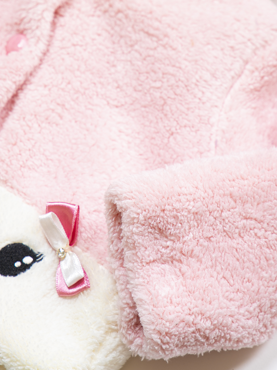 Кофточка махровая на подкладке для девочки, цвет: светло-розовый