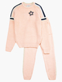 Комплект вязаный для девочки: джемпер и рейтузы, цвет: светло-розовый