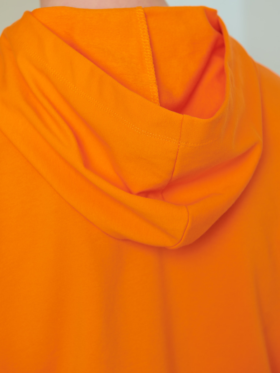 Толстовка с капюшоном для мальчика, цвет: оранжевый