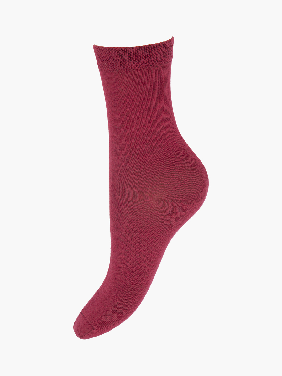 Носки подростковые для девочки, цвет: бордовый