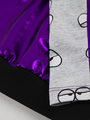 Комплект:свитшот укороченный и лосины со средней посадкой, цвет: фиолетовый