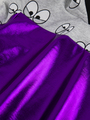 Комплект:свитшот укороченный и лосины со средней посадкой, цвет: фиолетовый