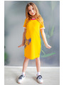 Платье прилегающего силуэта, цвет: шафрановый