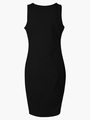 Комплект: свитшот укороченный и платье прилегающего силуэта, цвет: черный,серый