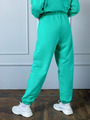 Костюм спортивный:свитшот и брюки, цвет: зеленый