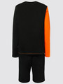 Костюм спортивный:футболка и шорты прямые со средней посадкой, цвет: оранжевый