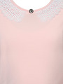 Блузка прилегающего силуэта, цвет: розовый