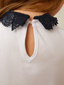 Блузка свободного силуэта, цвет: белый