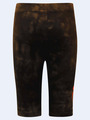 Бриджи укороченные со средней посадкой для девочки Тай-Дай, цвет: темно-коричневый