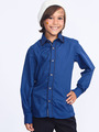 Сорочка приталенного силуэта для мальчика, цвет: синий