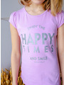 Комплект для девочки: футболка и капри, цвет: сиреневый