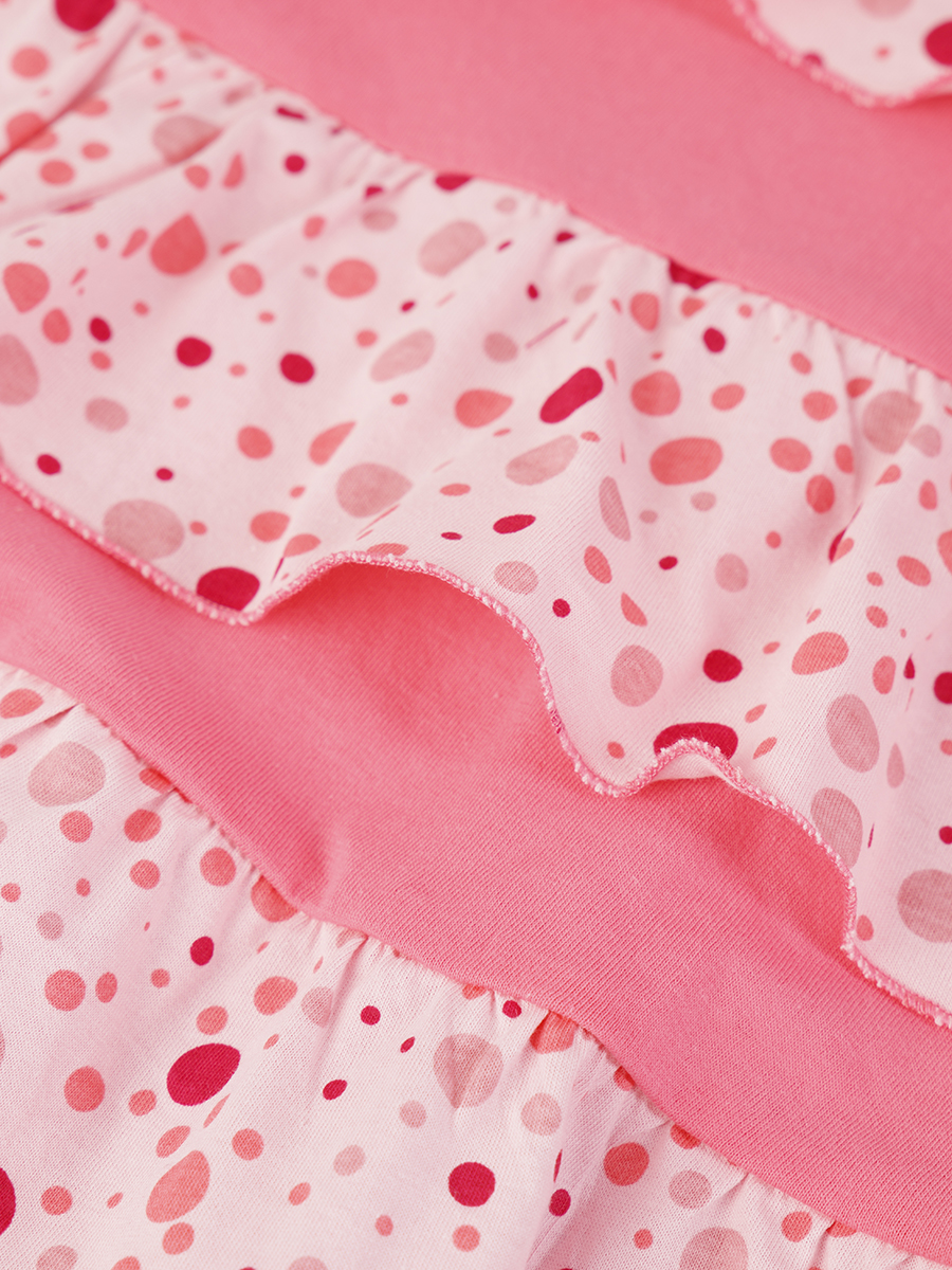 Платье А-силуэта для девочки, цвет: пыльно-розовый
