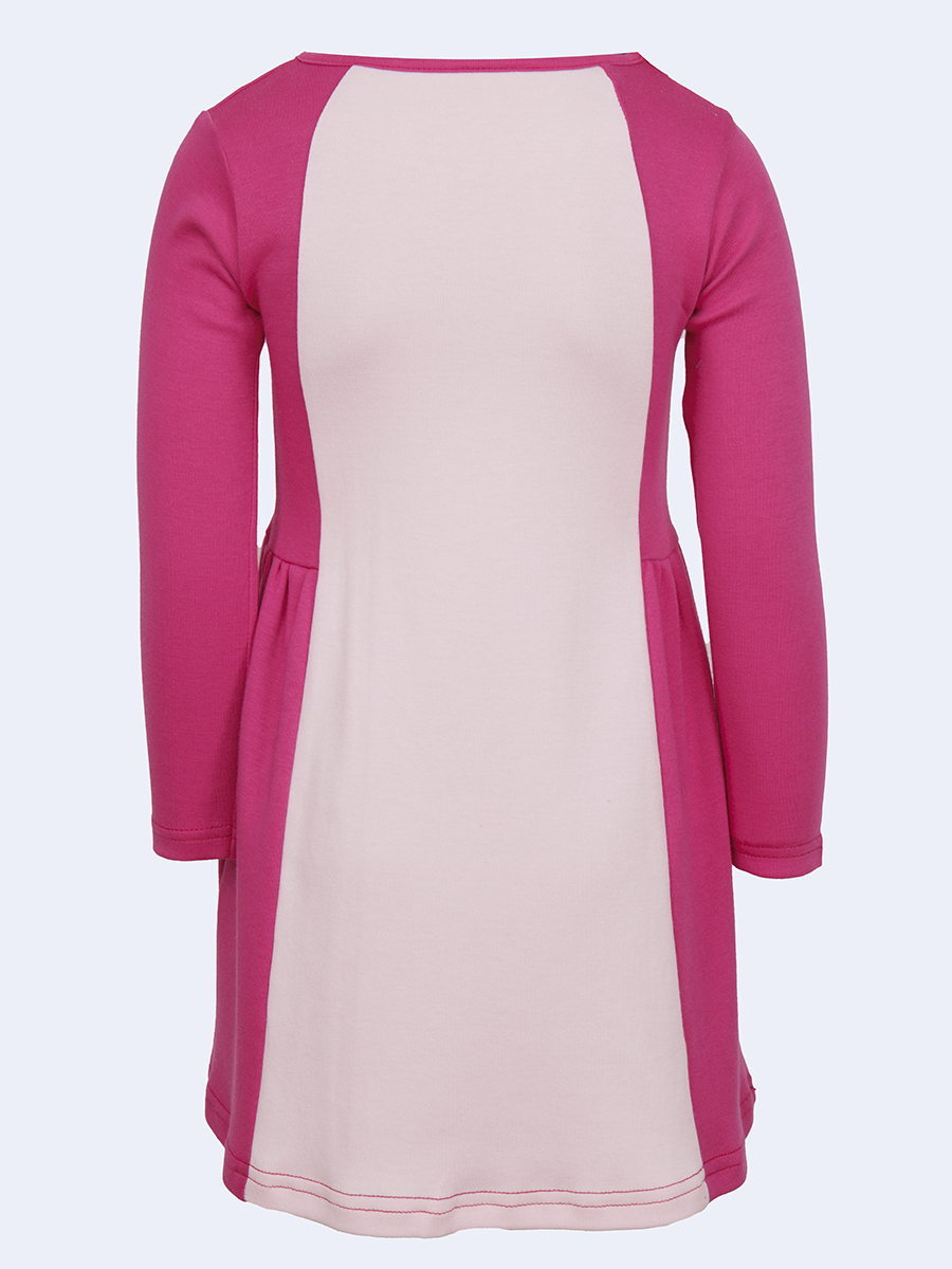 Платье приталенное с расклешенной юбкой, цвет: светло-розовый