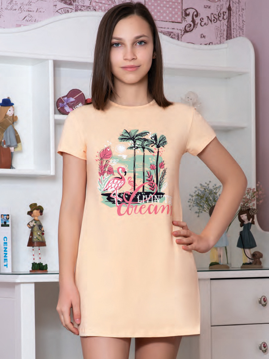 Ночная сорочка для девочки, цвет: мультиколор