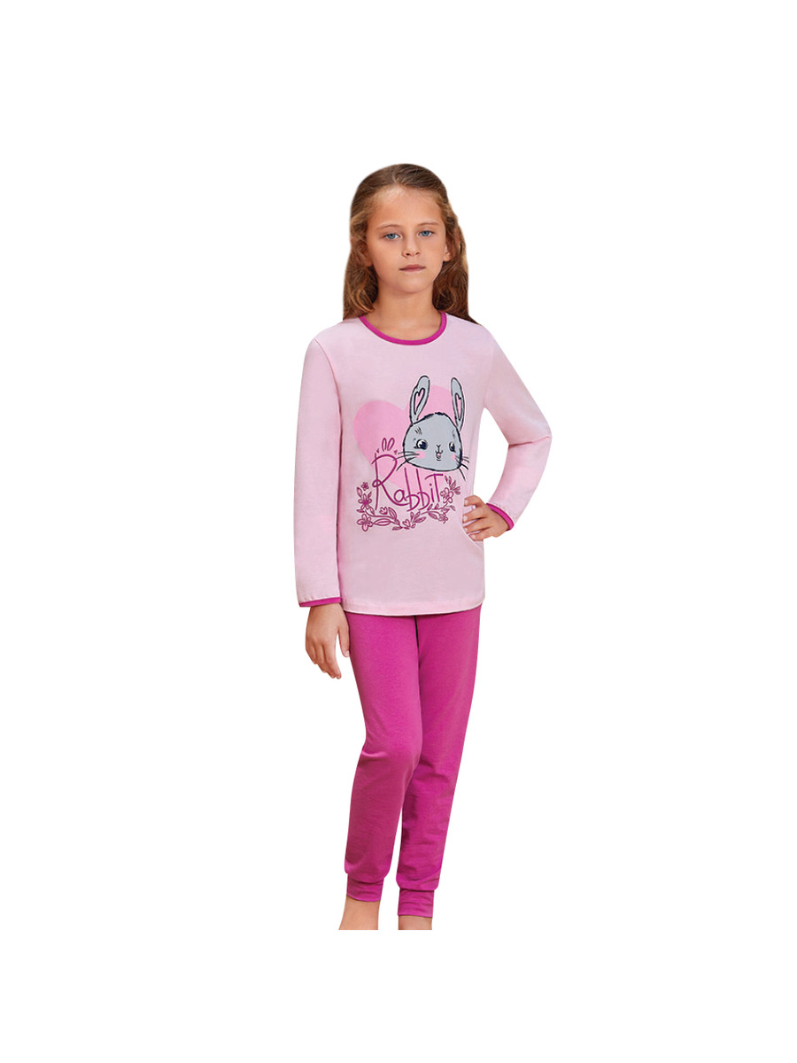 Пижама для девочки, цвет: пыльно-розовый
