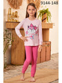 Пижама для девочки, цвет: пыльно-розовый