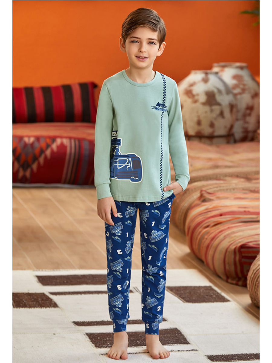 Пижама для мальчика, цвет: мятный