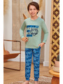 Пижама для мальчика, цвет: мятный