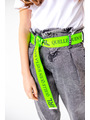 Брюки джинсовые для девочки, цвет: неон зеленый