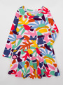 Платье приталенное с расклешенной юбкой, цвет: коралловый