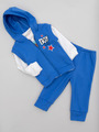 Комплект детский: кофточка, штанишки и жилет, цвет: синий