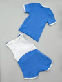 Комплект для мальчика: кофточка и полукомбинезон, цвет: синий