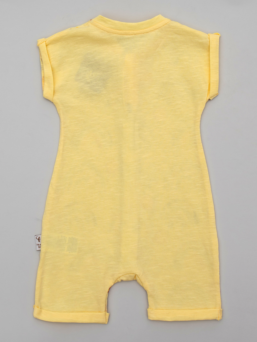 Боди (песочник) для девочки, цвет: желтый