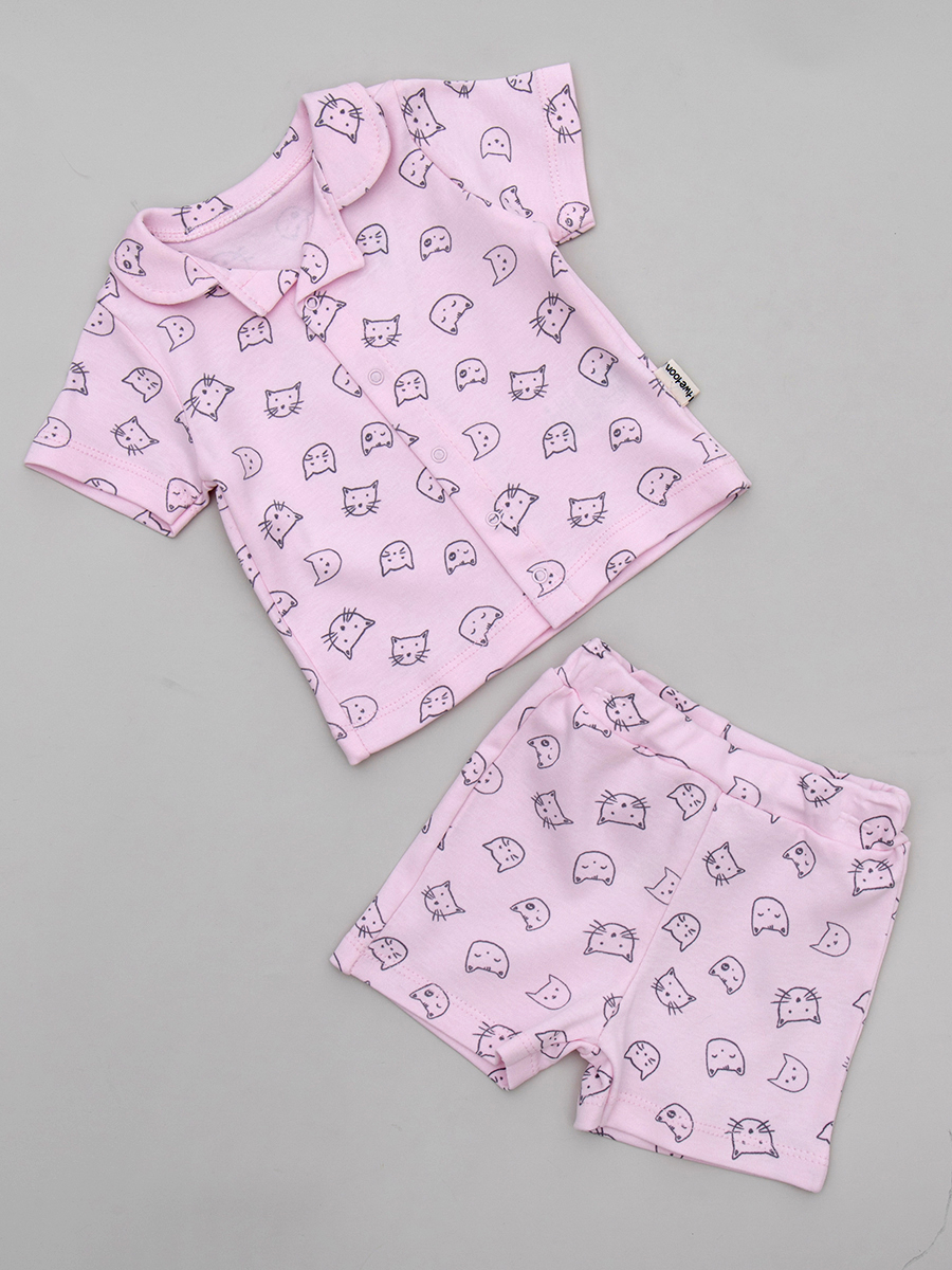 Комплект детский: кофточка и шорты, цвет: светло-розовый