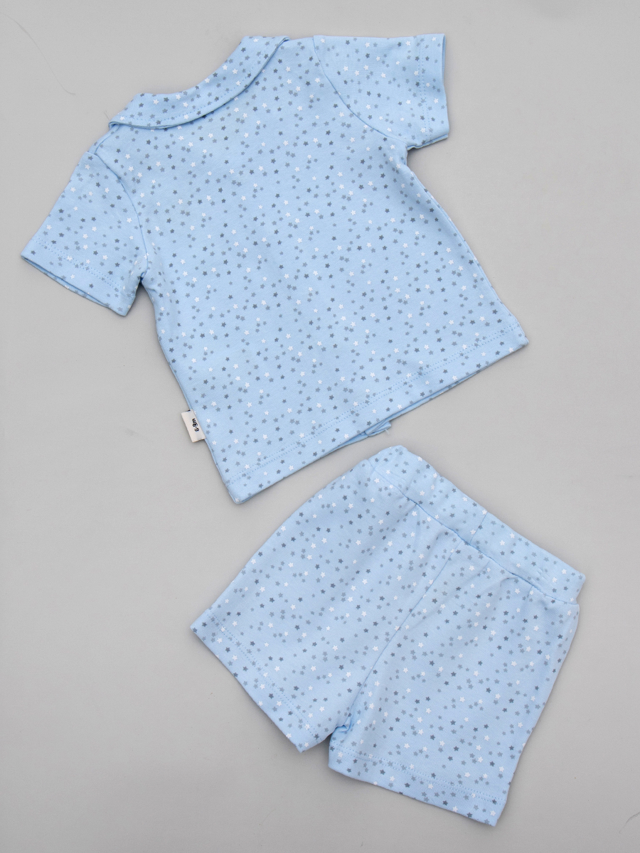 Комплект для мальчика: кофточка и шорты, цвет: голубой